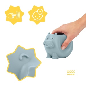 Jucarie de baie Badabulle - Canistra Nilpede 2-in-1 din silicon, usoara si sigura - Img 5