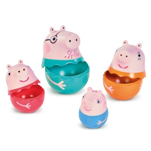 Jucarie de baie Toomies Peppa Pig - Set 4 figurine, usor de curatat, pentru copii de la 18 luni - Img 3