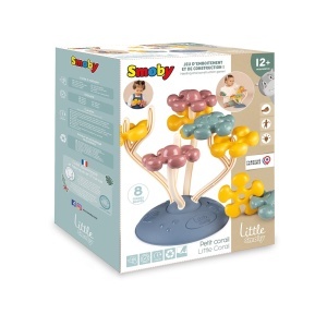 Jucarie de construit Smoby Little Korallen - Joc de formare cu animale, 19x19x25 cm - Img 7