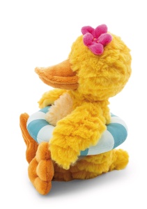 Jucarie de plus NICI Ente Pooline 62898 35 cm galben cu colac si floare roz - Img 5