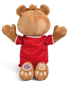 Jucarie de plus NICI FC Bayern Munchen Ursulet Berni 35 cm maro cod 49074 - Img 4