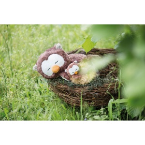 Jucarie de plus NICI Oscar 35cm bufnita pufoasa pentru copii maro - Img 4