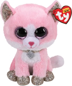 Jucarie de plus roz TY 2007516 Fiona Cat Boo Pink, multicolor