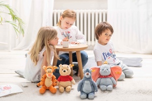 Jucarie de plus Steiff Dumbo 30 cm, culoare hellblau, pentru copii - Img 8