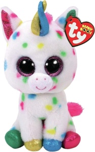 Jucarie de plus TY Beanie Boo Harmonie Unicorn 15cm Colectie Glitter
