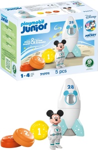 Jucarie educativa Mickey Maus - Racheta de spatiu, din plastic biobazat, pentru copii 1-4 ani
