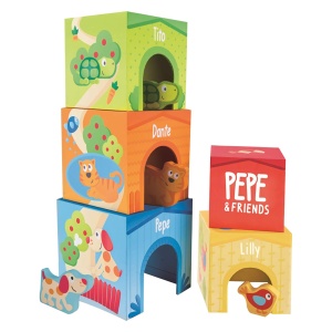 Jucarie Hape E0451 Turn de Stivuire pentru Copii 9 Piese 18 Luni
