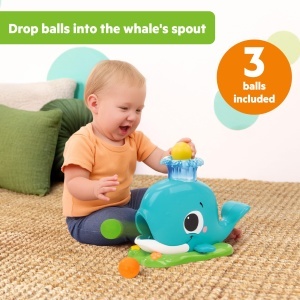 Jucarie interactiva Bright Starts Silly Spout Wal Popper, 3 bile incluse, muzica si lumini - Img 3