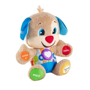 Jucarie interactiva Fisher-Price FPM44 Caine de plus cu muzica Versiune franceza