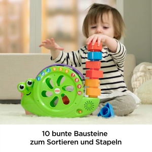 Jucarie interactiva Fisher-Price FRB88 cu muzica, lumini si 10 blocuri colorate - Img 2