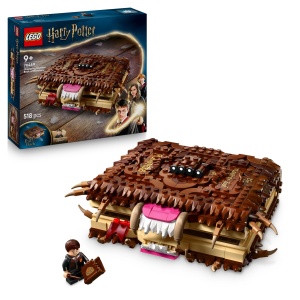 Jucarie Interactiva LEGO Harry Potter Beissendes Monsterbuch der Monster cu Figurina Neville Longbottom - Img 1