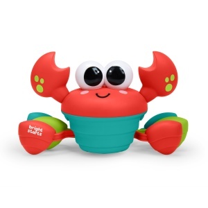 Jucarie interactiva pentru bebelusi Bright Starts Crab, muzica si dans, rosu