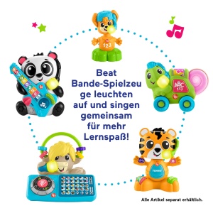Jucarie interactiva pentru bebelusi Fisher-Price Beat Bande, 10 butoane, muzica si lumini - Img 6