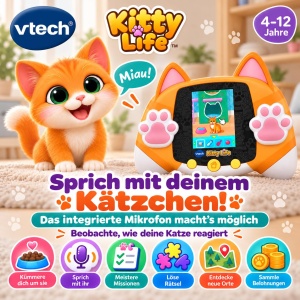 Jucarie interactiva VTech KittyLife cu 2 moduri de joc si 30 misiuni - Img 7