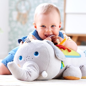 Jucarie multifunctionala HABA 306454 Elefant, 70cm, pentru bebelusi - Img 2