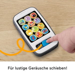 Jucarie muzicala Fisher-Price Smartphone pentru copii, 30 melodii, gri - Img 4