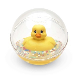 Jucarie pentru baie Fisher-Price Entchenball, 3 luni, cu confetti, galben