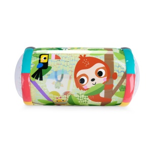 Jucarie pentru bebelusi Bright Starts Roll-Along Rainforest, cu 3 mingi colorate, design sigur