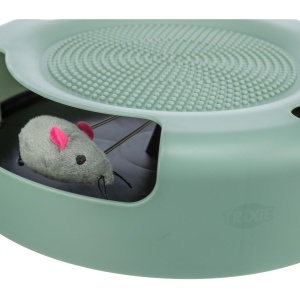 Jucarie pentru pisici TRIXIE ""Catch the Mouse"" - mouse ascuns in interior si rotativ - suprafata de zgariere in partea superioara - rosu sau verde - selectie aleatorie - plastic/plus - o 25 x 6 cm - 41411 - Img 9