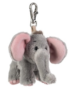Jucarie Plus Elefant Schaffer BabySugar, 9 cm, GriRoz