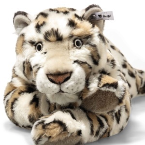Jucarie Plush Steiff Parddy Schneeleopard 55cm Culoare Creme, Detalii Naturale - Img 4