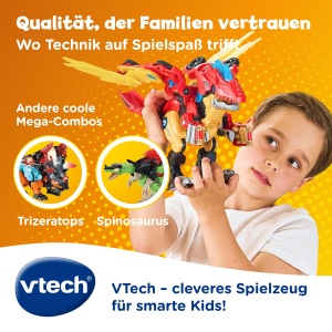 Jucarie Transformabila VTech Switch and Go Dinos Combo Mega Drache 2-in-1, 3-8 ani - Img 7
