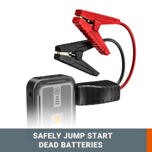 Jump Starter WORX WX854 12V, 11000 mAh, 30 Starturi, Powerbank - Img 3