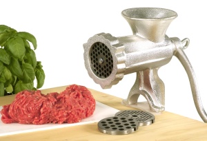Karl Kruger Masina de tocat carne, fonta, aluminiu, marimea 5, fonta gri - Img 3