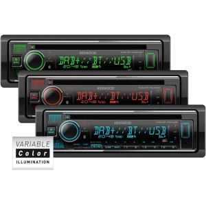 Kenwood KDC-BT740DAB - Radio auto CD cu sistem hands-free DAB+ si Bluetooth (Alexa incorporat, USB, AUX-in, tuner de inalta performanta, procesor de sunet, 4x50 W, iluminare VAR., antena DAB+) - Img 6