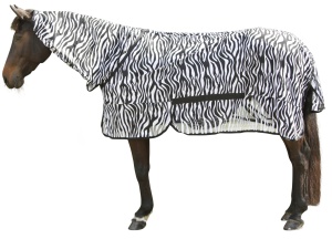 KERBL CarpetBe Zebra Fly Patura Eczema Patura de cal cu gat Partea 165 cm - Img 6