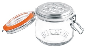 Kilner 0025841 Set Raspatoare din Otel Inoxidabil cu Borcan 05L Transparent