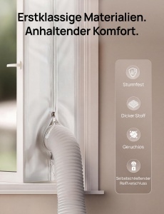 Kit Etansare Fereastra pentru Aer Conditionat DREO 400cm, Waterproof, Autoadeziv - Img 4