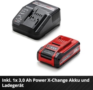 Kit multifunctional fara fir Einhell GE-HC 18 Li T (18V, 3Ah, tuns gard viu 2 in 1 si ferastrau cu lant, sabie Oregon, incl. baterie si incarcator) - Img 11