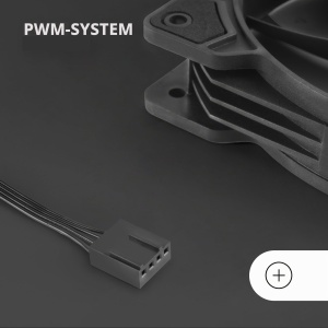 Kit racire cu 2 ventilatoare Mars Gaming MF-PWMX2, 120mm, silentios, negru - Img 5