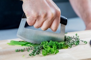 KitchenAid Mezzaluna Knife Lama Curbata 15 cm Negru - Img 5