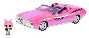 L.O.L. Surpriza! City Cruiser - masina sport roz si violet cu caracteristici fabuloase si o papusa exclusiva BEEPS - Excelent pentru copii de la 4 ani