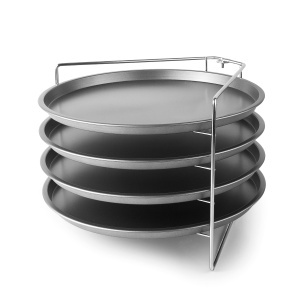 Lacor 61462 Suport pentru copt pizza 4 tavi antiaderente multifunctional rezistent la temperaturi inalte