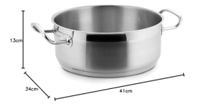 Lacor Bratentopf Eco-Chef 32 cm Otel Inoxidabil Compatibil Inductie - Img 2