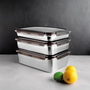 Lacor Ecoinox Pro 64676 Cutie Etansa 65L Inox 1810 Capac ClipLock - Img 7