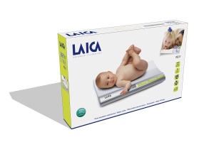 LAICA Cantar electronic pentru bebelusi, cu blocare a greutatii, capacitate 20 g - 20 kg, argintiu - Img 4