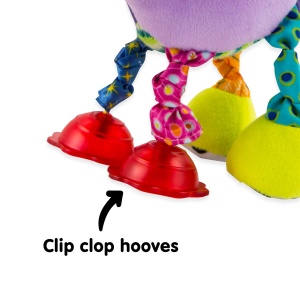 Lamaze Ella Unicorn Jucarie Bebelusi Roz Clip Go cu Beisor si Sunete - Img 4