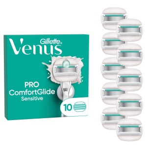 Lame de ras Gillette Venus Pro ComfortGlide Sensitive 10 rezerve cu Aloe Vera