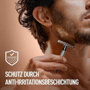 Lame de ras King C. Gillette din otel inoxidabil, 10 bucati, cu protectie anti-frecare - Img 3