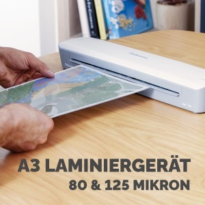 Laminator A3 Fellowes Ion - 125 microni, 10 folii incluse, usor de utilizat - Img 5