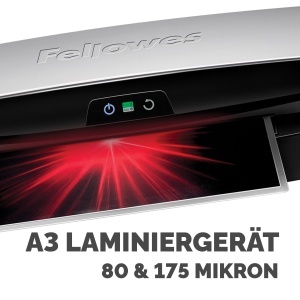 Laminator Fellowes Neptune 3 A3 AutoSense InstaHeat 175 Micron - Img 4