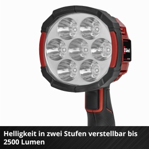 Lampa cu acumulator Einhell TE-CL 182500 Li-Solo, 2500 Lumen, 640 metri - Img 6