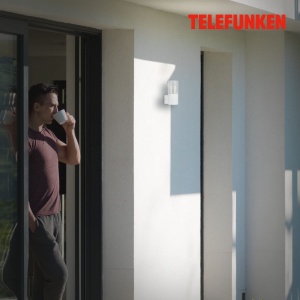 Lampa de perete exterior TELEFUNKEN IP44, E27 max. 12W, alba - Img 4