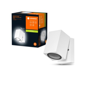 Lampa de perete LEDVANCE ENDURA Classic Cube, alba, GU10, IP44