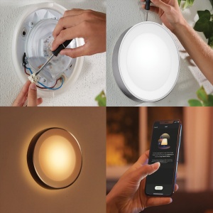 Lampa de Perete Philips Hue Daylo, 950lm, Dimabila, Argintie, 16 Milioane Culori - Img 3