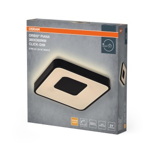 Lampa de tavan Osram ORBIS PIANA 24W 3000K Negru - Img 2